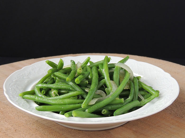 Gestoofde boontjes met spek